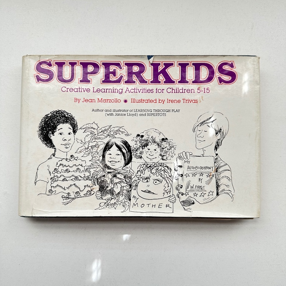 1980's Superkids Creative Learning Activities For Children 5-15 book, Illustrate